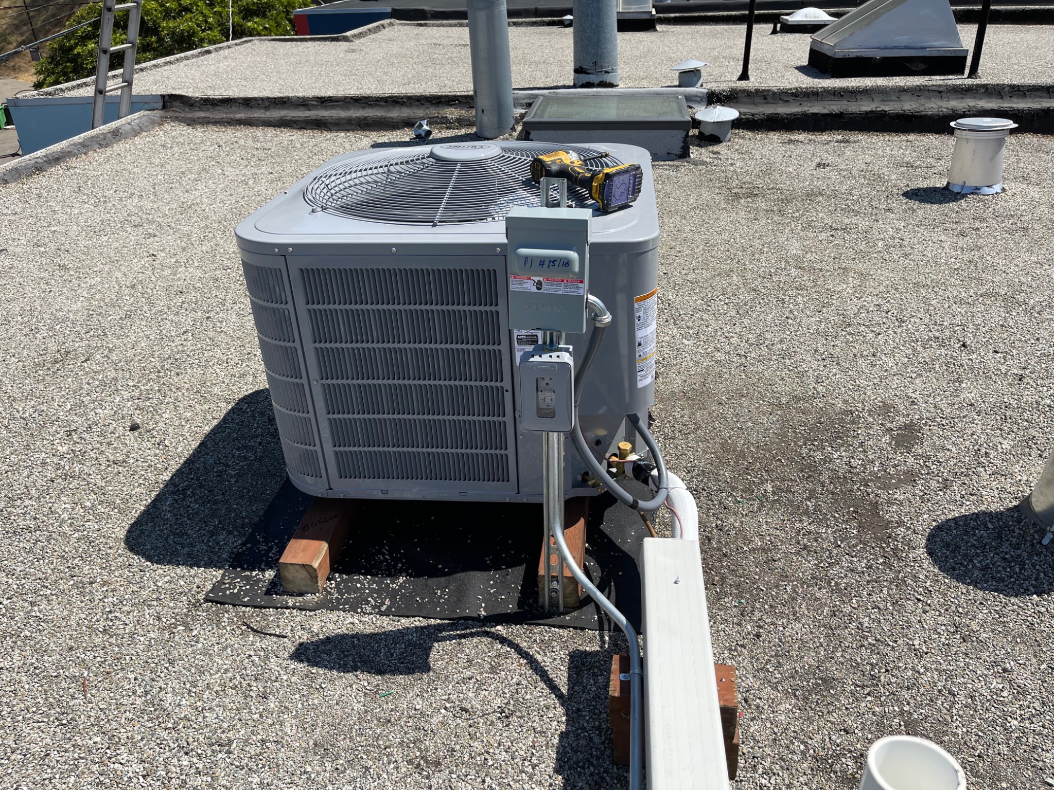 Rooftop HVAC equipment